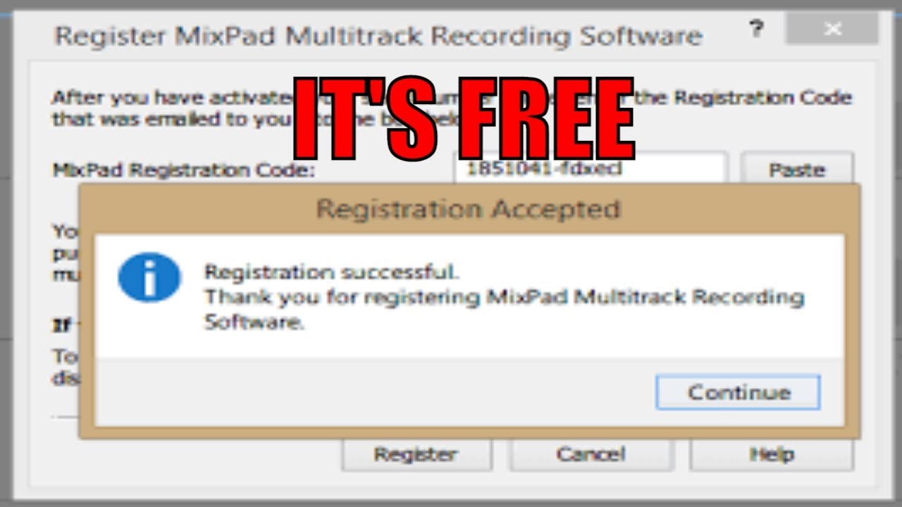mixpad registration code